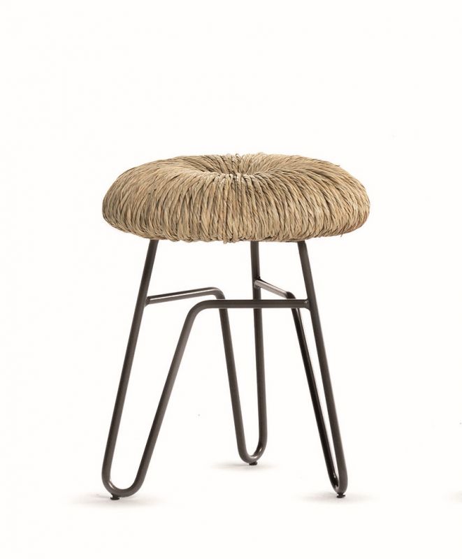Donut Stool grey H45cm Mogg